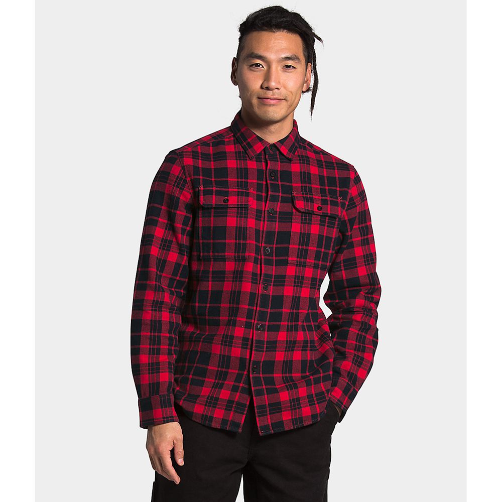 The North Face Shirts Mens Australia - The North Face Arroyo Flannel Red (PZN-805647)